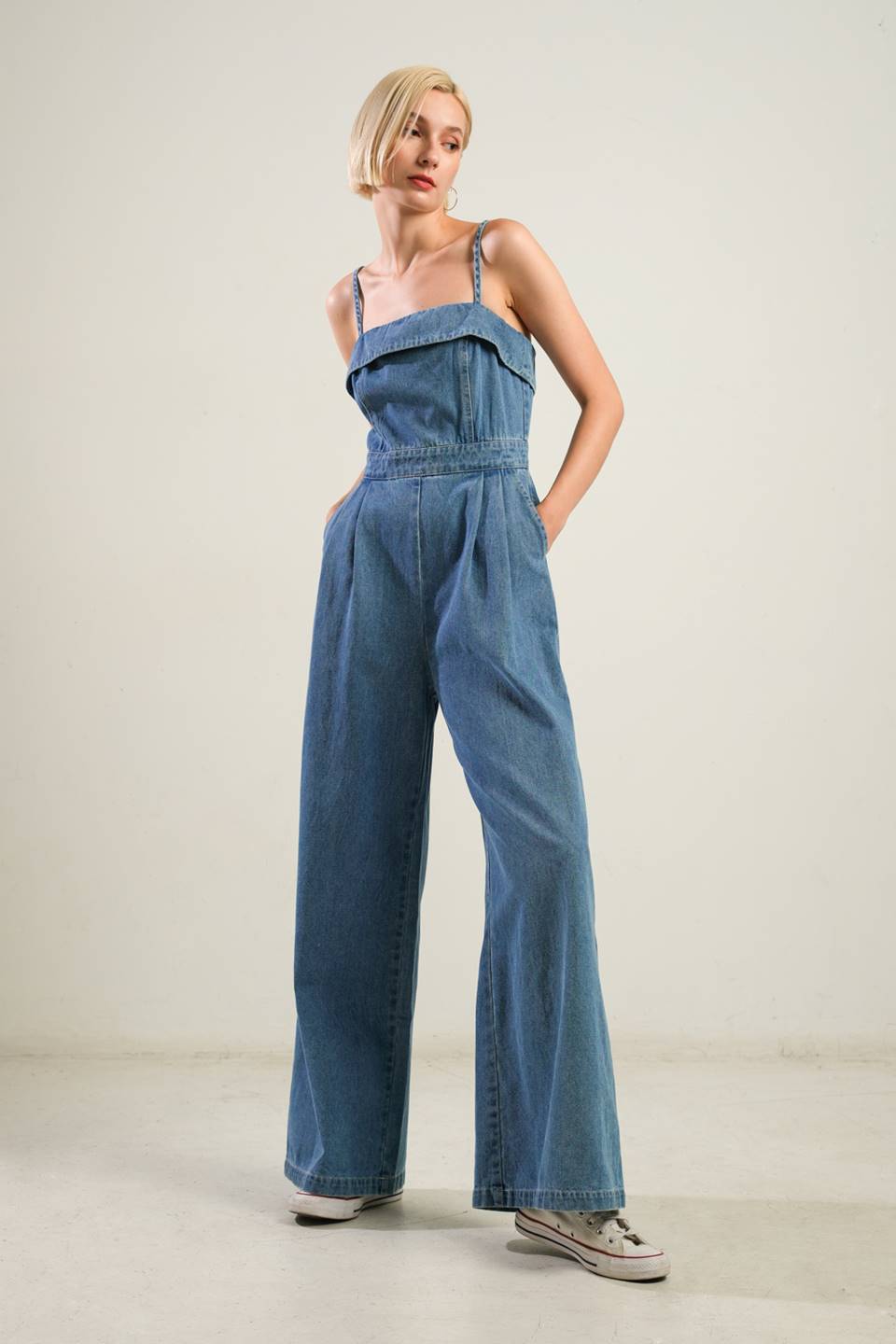 URBAN ELEGANCE DENIM JUMPSUIT Flying Tomato